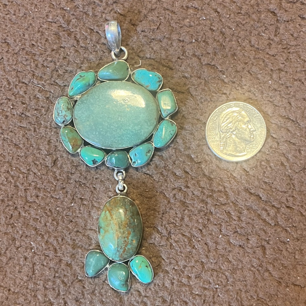 Cyber Monday Sale! Turquoise Pendant 159 Difference Of 240